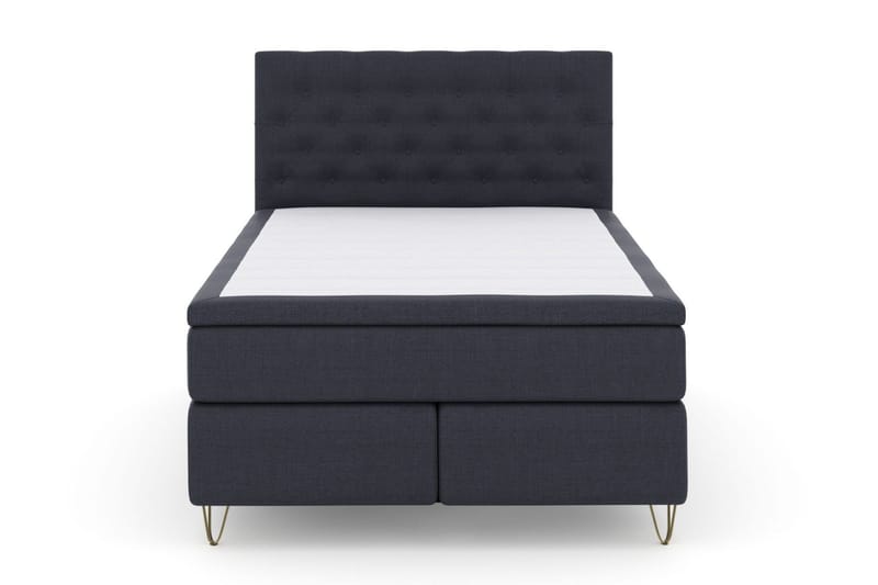 Select No 6 Komplett Sängpaket 140x200 F/M Memory/Pocket - Blå/Metall V-form - Products - Möbler - Säng - Kontinentalsäng
