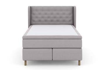 Select No 6 Komplett Sängpaket 140x200 F/M Memory/Pocket - Ljusgrå/Koppar - Products - Möbler - Säng - Kontinentalsäng