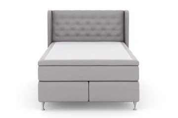 Select No 6 Komplett Sängpaket 140x200 F/M Memory/Pocket - Ljusgrå/Silver - Products - Möbler - Säng - Kontinentalsäng