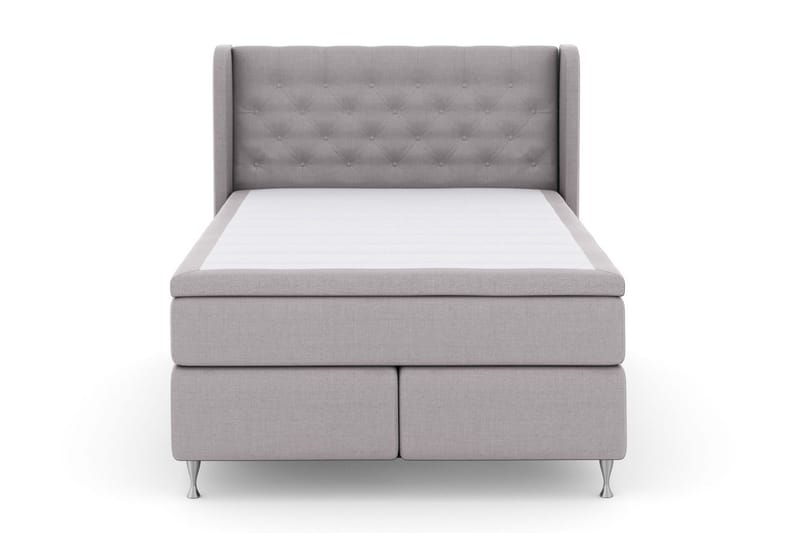 Select No 6 Komplett Sängpaket 140x200 F/M Memory/Pocket - Ljusgrå/Silver - Products - Möbler - Säng - Kontinentalsäng