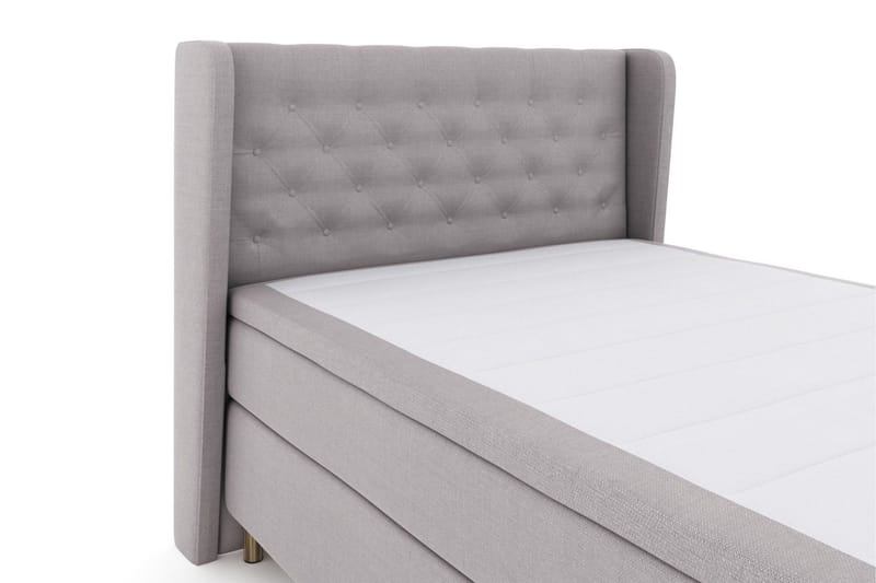 Select No 6 Komplett Sängpaket 140x200 Medium Latex/Memory - Ljusgrå/Koppar - Products - Möbler - Säng - Kontinentalsäng