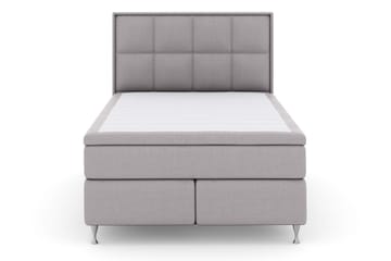 Select No 6 Komplett Sängpaket 140x200 Medium Latex/Memory - Ljusgrå/Silver - Products - Möbler - Säng - Kontinentalsäng