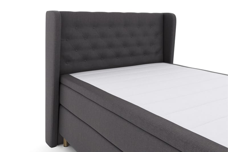 Select No 6 Komplett Sängpaket 140x200 Medium Latex/Memory - Mörkgrå/Koppar - Products - Möbler - Säng - Kontinentalsäng