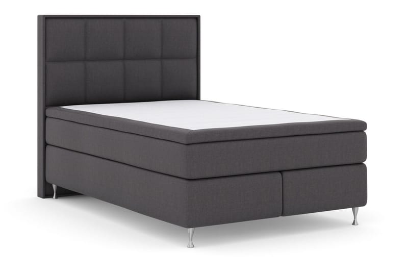 Select No 6 Komplett Sängpaket 140x200 Medium Latex/Memory - Mörkgrå/Silver - Products - Möbler - Säng - Kontinentalsäng