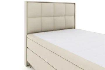 Select No 6 Komplett Sängpaket 140x200 Medium Memory/Pocket - Beige/Metall V-form - Products - Möbler - Säng - Kontinentalsäng