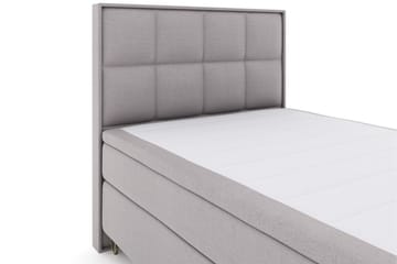 Select No 6 Komplett Sängpaket 140x200 Medium Memory/Pocket - Ljusgrå/Metall V-form - Products - Möbler - Säng - Kontinentalsäng