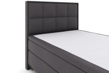 Select No 6 Komplett Sängpaket 140x200 Medium Memory/Pocket - Mörkgrå/Metall V-form - Products - Möbler - Säng - Kontinentalsäng