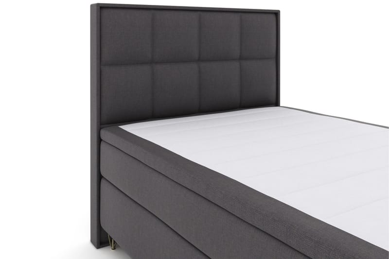Select No 6 Komplett Sängpaket 140x200 Medium Memory/Pocket - Mörkgrå/Metall V-form - Products - Möbler - Säng - Kontinentalsäng
