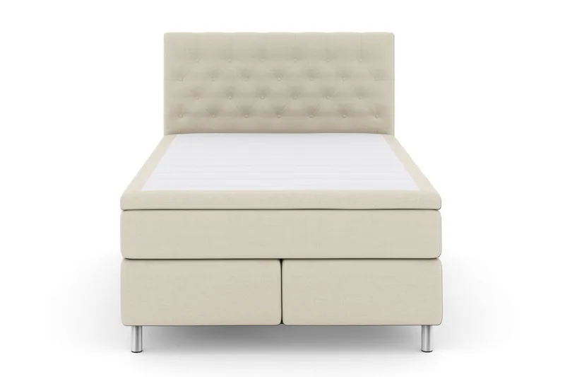 Select No 6 Komplett Sängpaket 140x200 Medium Watergel, Beige/Metall