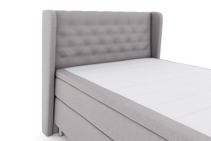 Select No 6 Komplett Sängpaket 140x200 Medium Watergel - Ljusgrå/Metall - Products - Möbler - Säng - Kontinentalsäng