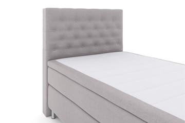 Select No 6 Kontinentalsäng 120x200 Fast Watergel - Ljusgrå/Metall - Products - Möbler - Säng - Enkelsäng