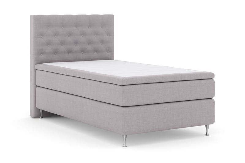 Select No 6 Kontinentalsäng 120x200 Fast Watergel - Ljusgrå/Silver - Products - Möbler - Säng - Enkelsäng