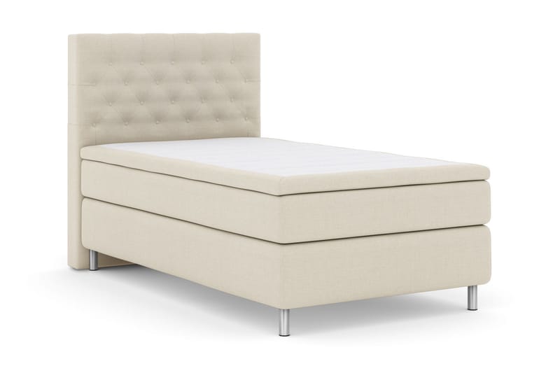 Select No 6 Kontinentalsäng 120x200 Medium Memory/Pocket - Beige/Metall - Products - Möbler - Säng - Enkelsäng