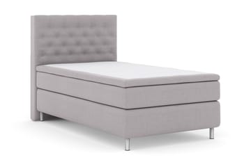 Select No 6 Kontinentalsäng 120x200 Medium Memory/Pocket - Ljusgrå/Metall - Products - Möbler - Säng - Enkelsäng