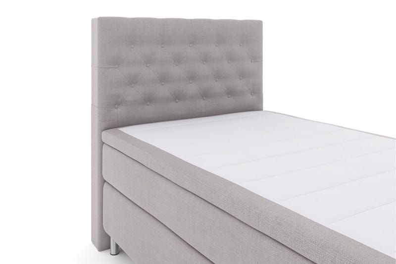 Select No 6 Kontinentalsäng 120x200 Medium Memory/Pocket - Ljusgrå/Metall - Products - Möbler - Säng - Enkelsäng