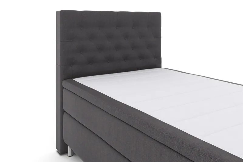 Select No 6 Kontinentalsäng 120x200 Medium Memory/Pocket - Mörkgrå/Metall - Products - Möbler - Säng - Enkelsäng
