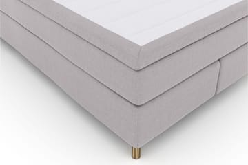 Select No 6 Kontinentalsäng 140x200 Fast Latex/Memory - Ljusgrå/Koppar - Products - Möbler - Säng - Kontinentalsäng