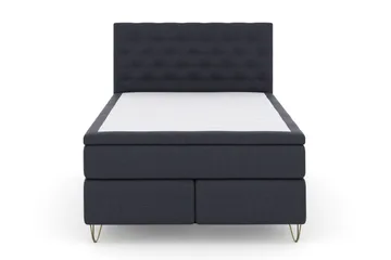 Select No 6 Kontinentalsäng 140x200 Fast Watergel - Blå/Metall V-Form - Products - Möbler - Säng - Kontinentalsäng
