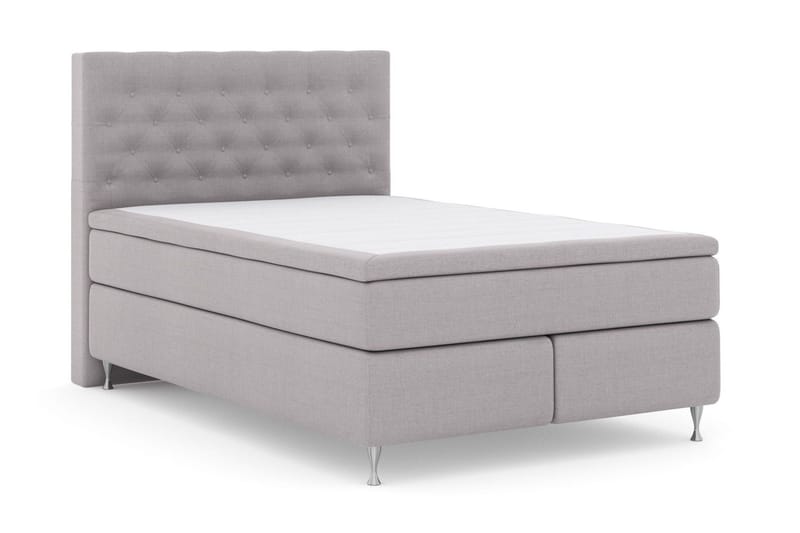 Select No 6 Kontinentalsäng 140x200 Fast Watergel - Ljusgrå/Silver - Products - Möbler - Säng - Kontinentalsäng