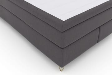 Select No 6 Kontinentalsäng 140x200 Fast Watergel - Mörkgrå/Metall V-Form - Products - Möbler - Säng - Kontinentalsäng