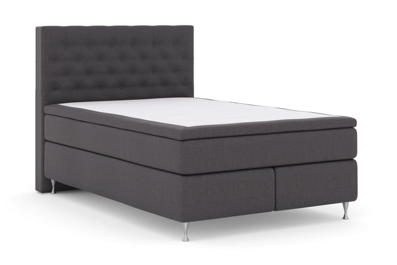 Select No 6 Kontinentalsäng 140x200 Fast Watergel - Mörkgrå/Silver - Products - Möbler - Säng - Kontinentalsäng