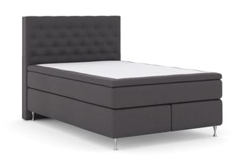 Select No 6 Kontinentalsäng 140x200 Fast/Medium Latex/Memory - Mörkgrå/Silver - Products - Möbler - Säng - Kontinentalsäng
