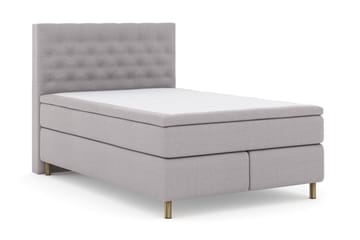 Select No 6 Kontinentalsäng 140x200 F/M Memory/Pocket - Ljusgrå/Koppar - Products - Möbler - Säng - Kontinentalsäng