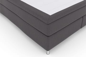 Select No 6 Kontinentalsäng 160x200 Fast/Medium Latex/Memory - Mörkgrå/Metall - Products - Möbler - Säng - Kontinentalsäng