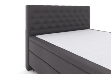 Select No 6 Kontinentalsäng 160x200 Fast/Medium Latex/Memory - Mörkgrå/Silver - Products - Möbler - Säng - Kontinentalsäng