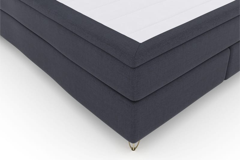 Select No 6 Kontinentalsäng 180x200 Fast/Medium Latex/Memory - Blå/Metall V-Form - Products - Möbler - Säng - Kontinentalsäng