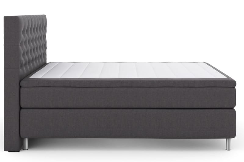 Select No 6 Kontinentalsäng 180x200 Fast/Medium Watergel - Mörkgrå/Metall - Products - Möbler - Säng - Kontinentalsäng