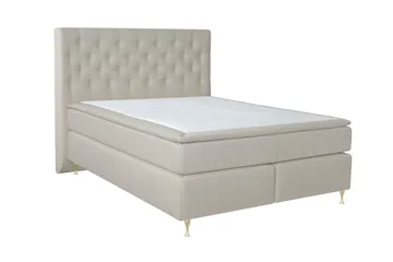 Select No 6 Kontinentalsäng 210x210 Fast Watergel - Beige/Guld - Products - Möbler - Säng - Kontinentalsäng