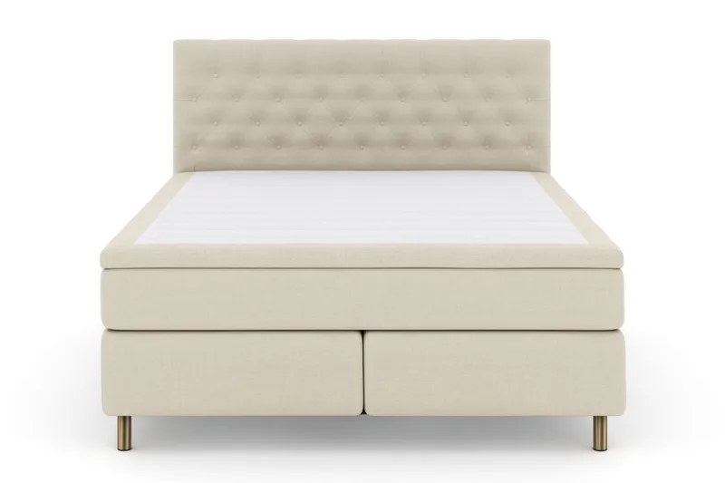 Select No 6 Kontinentalsäng 210x210 Fast Watergel, Beige/Koppar