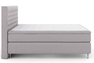 Select No 6 Kontinentalsäng 210x210 Fast Watergel - Ljusgrå/Silver - Products - Möbler - Säng - Kontinentalsäng