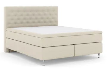 Select No 6 Kontinentalsäng 210x210 F/M Memory/Pocket - Beige/Silver - Products - Möbler - Säng - Kontinentalsäng
