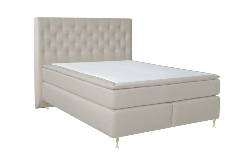Select No 6 Kontinentalsäng 210x210 Medium Latex/Memory - Beige/Guld - Products - Möbler - Säng - Kontinentalsäng