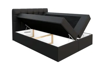 Skaftå Kontinentalsäng 160x200 cm - Svart/Grå/Vit - Products - Möbler - Säng - Säng med förvaring