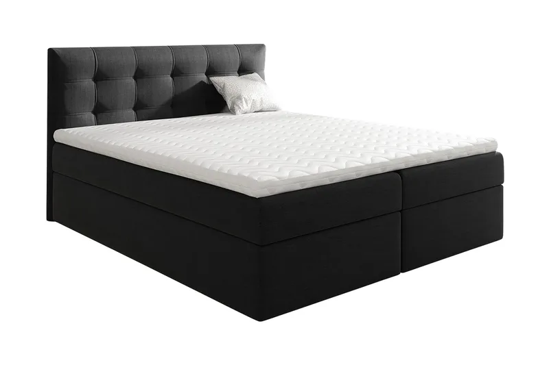 Skaftå Kontinentalsäng 180x200 Svart/Vit, Svart/Vit