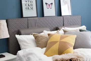 Sundborn Kontinentalsäng 210x200 - Grå - Products - Möbler - Säng - Kontinentalsäng