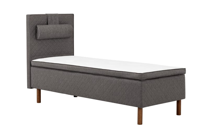Sundborn Ramsäng 90x200 Medelfast Latex - Grå - Products - Möbler - Säng - Enkelsäng