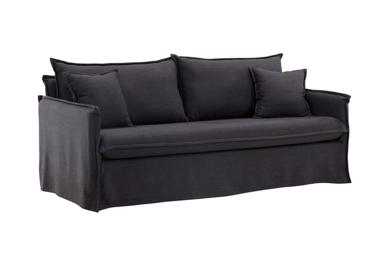 Nova 3-sits Soffa - Svart - Products - Möbler - Soffa - 3 sits soffa