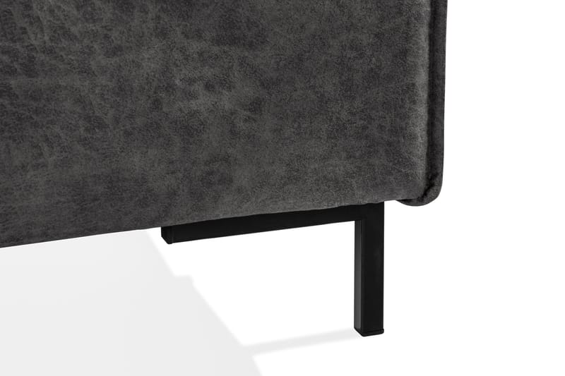 Akron Hörnsoffa Bondedläder - Mörkgrå - Products - Möbler - Soffa - Skinnsoffa