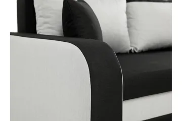 Alvared 3-sits Hörnbäddsoffa Universal - Grå/Röd - Products - Möbler - Soffa - Bäddsoffa - Bäddsoffa divan