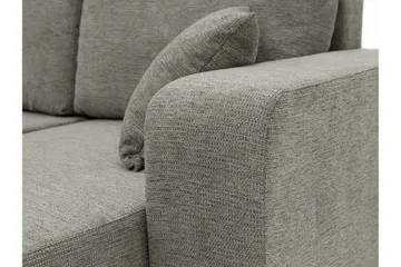 Barile Bäddsoffa Dubbeldivan 4-sits i Plysch - Vit - Products - Möbler - Soffa - Bäddsoffa - U bäddsoffa