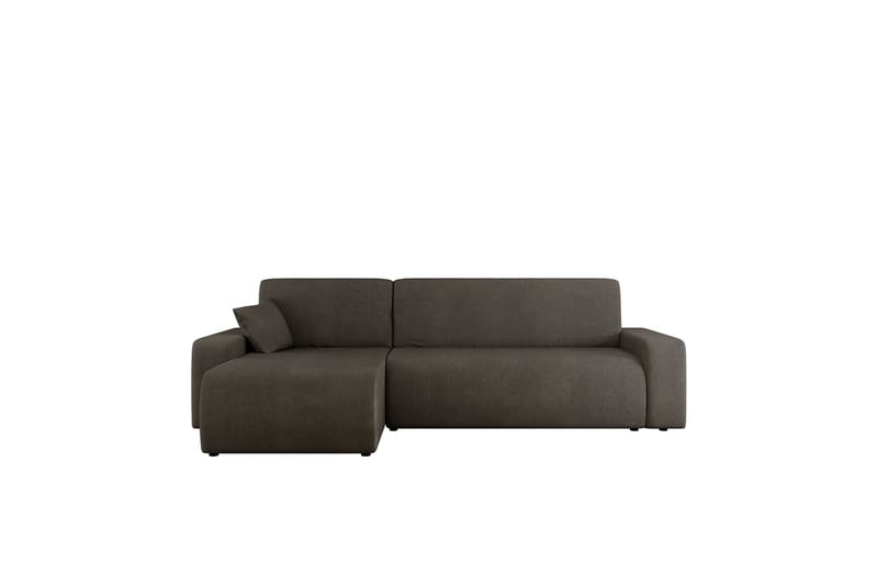 Barile Bäddsoffa med Divan 3-sits i Plysch - Grå - Products - Möbler - Soffa - Bäddsoffa - Bäddsoffa divan