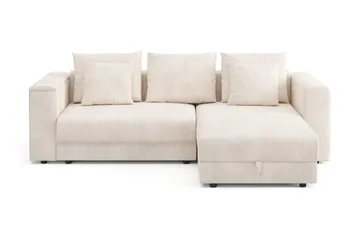 7 cm Mjuk/Medium Memoryskum, Tryckavlastande med Tvättbar Klädsel - Beige
