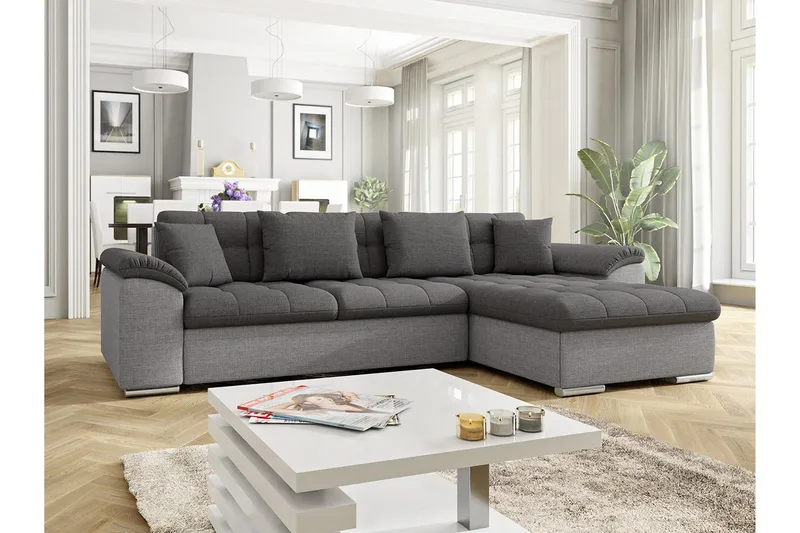 Camior 4-sits Bäddsoffa - Grå - Products - Möbler - Soffa - Bäddsoffa - Bäddsoffa divan