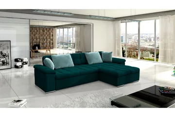 Camior 4-sits Bäddsoffa - Grön - Products - Möbler - Soffa - Bäddsoffa - Bäddsoffa divan