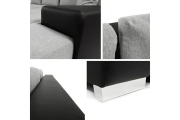 Cerys Bäddsoffa m. Divan 3-sits - Brun - Products - Möbler - Soffa - Bäddsoffa - Bäddsoffa divan