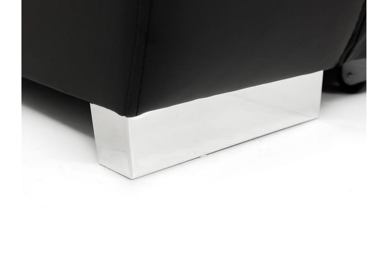 Cerys Bäddsoffa med Divan Vändbar - Svart - Products - Möbler - Soffa - Bäddsoffa - Bäddsoffa längsbäddad